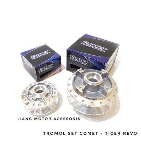 Jual Tromol 1 Set Chrome Depan Belakang Comet Thailand Trombol Tiger