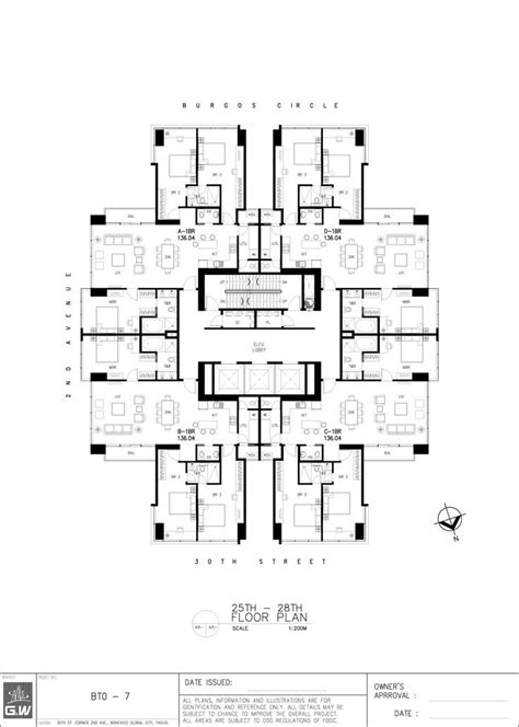 The Floor Plan For An Office Building With Multiple Floors And Several