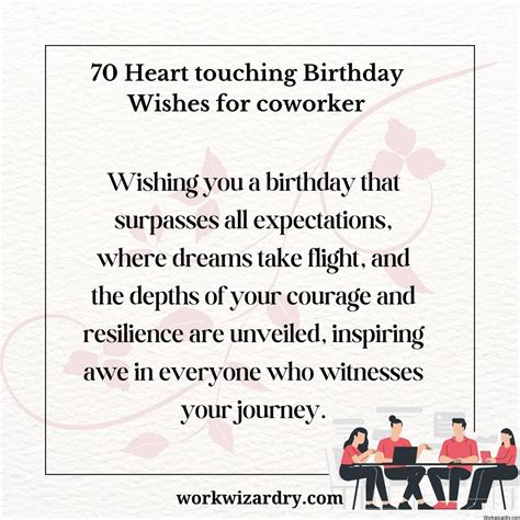 70 Heart touching birthday wishes for colleague, Boss, coworker