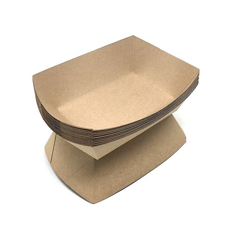 Buy Mr Miracle Kraft Paper Food Tray Pound Size Pack Of