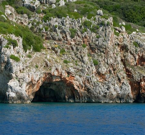 Premium Photo Blue Caves On Zakynthos Island Greece