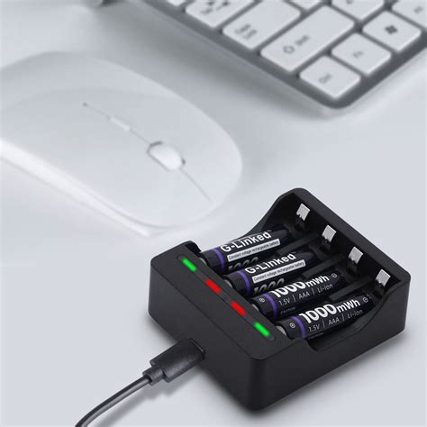 AA or AAA 1.5v Lithium Battery Charger with LED Display – Microchip.lk