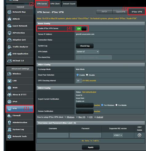 Vpn C Mo Configurar Un Servidor Vpn En El Router Asus Ipsec Vpn