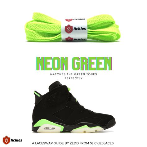 Where To Buy Shoe Laces For Nike Air Jordan 6 Electric Green Slickies