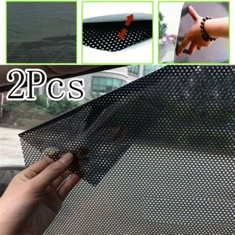 Pcs X Cm Car Sun Block Film Pvc Window Glass Sunscreen Curtain Ebay