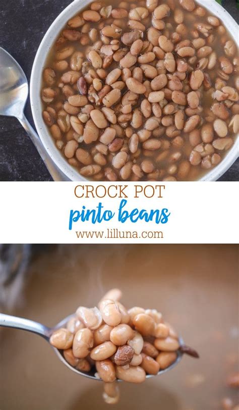 Crock Pot Pinto Beans So Easy Lil Luna