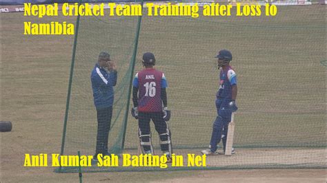 Nepal Cricket Team Training After Loss To Namibia Anil Kumar Sah