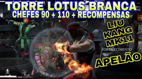 Enfrentando O CHEFE LIU KANG MK11 Na Torre Lotus Branca Luta 90 110