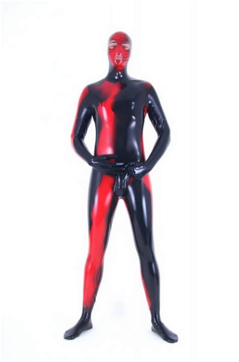 Latex Catsuit Fire Glow Fullbody For Men Made To Measure