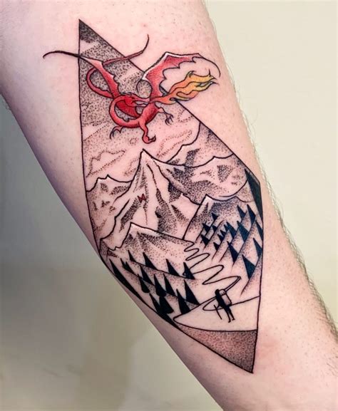 hobbit landscape   abbie  classic tattoo shellharbour