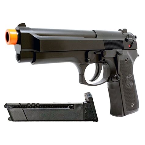 Pistola Airsoft Kwc M92 Rossi Spring Mola Arma Bbs Bolinha Escorrega