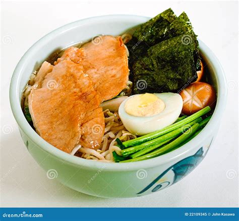 Japanese udon ramen stock image. Image of cooked, seaweed - 22109345