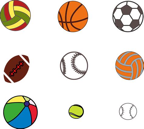 People Playing Sports Clipart Balls