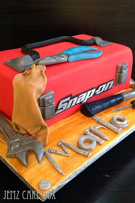 Snap On Mechanic Novelty Tool Box Cake From Jemz Cake Box