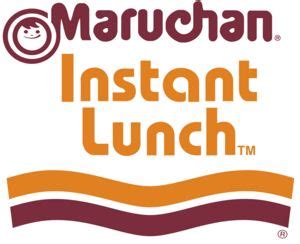 The Logo For Restaurant Instant Lunch Which Features An Orange And Red