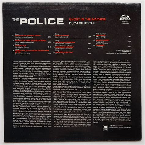 The Police Ghost In The Machine Vinyl Shop Cz