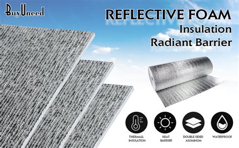 Reflective Insulation Roll Heat Radiant Barrier No Adhesive Light