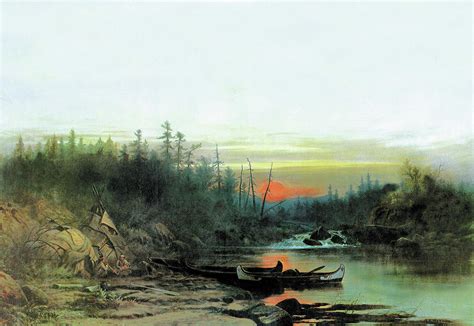 Indian Camp Painting by Albert Bierstadt - Fine Art America