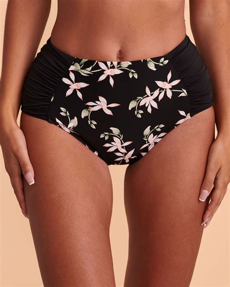 Eau De Sea Bas De Bikini Taille Haute Floral Wave Floral Bikini Village