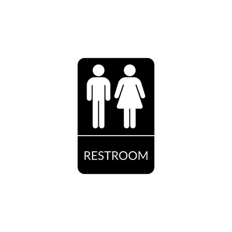 Restroom Sign Vector Isolated On White Background 22014252 Vector Art