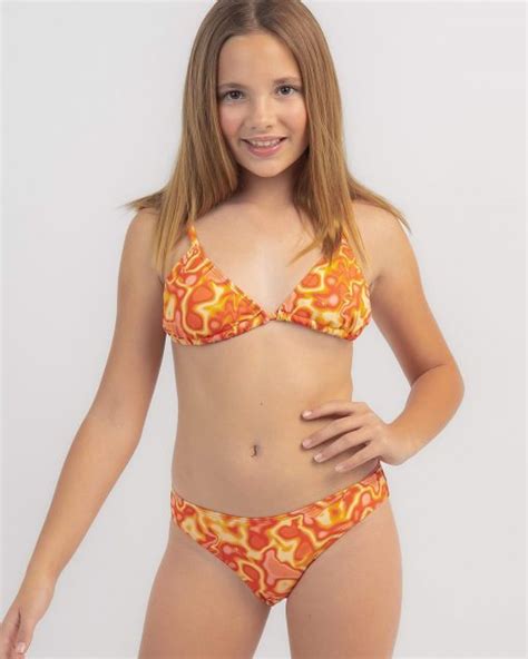 Shop Topanga Exclusive Design Girls Electra Triangle Bikini Set For