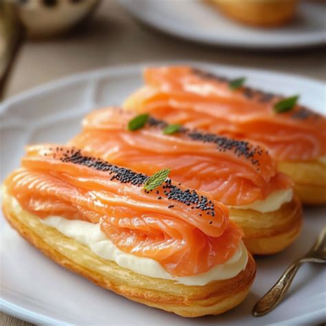 Éclairs au Saumon Fumé Un Apéritif Élégant et Gourmand Recipes