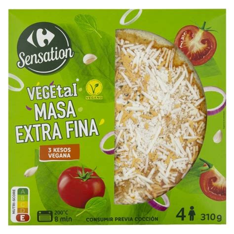 Pizza Vegana 3 Quesos 310 G Supermercado Online Carrefour