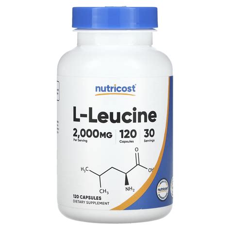 Nutricost L Leucine Mg Capsules Mg Per Capsule