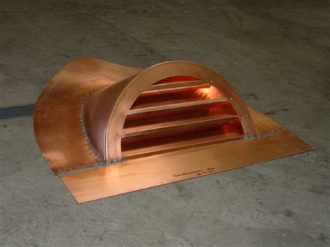 Half Round Copper Dormer Vent With Reveal Face