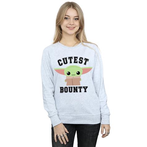 Star Wars Womens The Mandalorian Cutest Bounty Sweatshirt Walmart