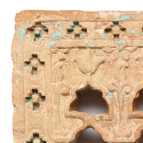 Old 3 Way Stone Lamp Niche From Jaisalmer 19th Century Stone Lamp