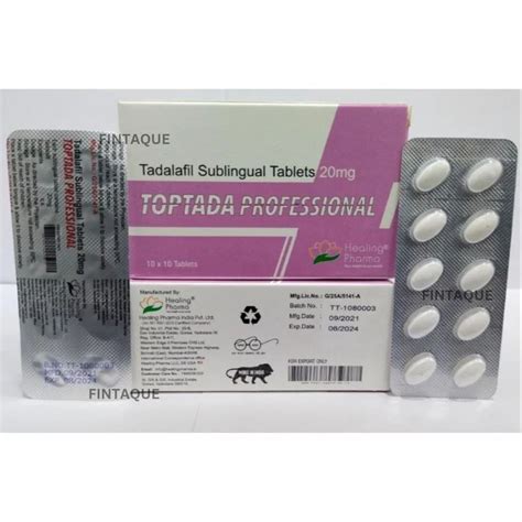 Toptada Mg Tadalafil Tablets At Rs Stripe Cialis In Nagpur Id