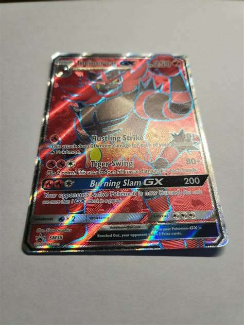 Mavin Pokemon Card Incineroar GX Full Art Holo Black Star Promo SM38