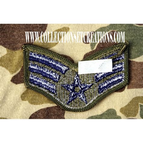 Patch Air Force Senior Airman Kaki Collections Et Créations