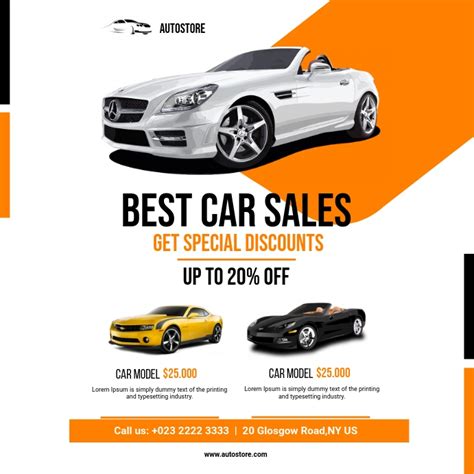 Car Dealership Flyer Templates