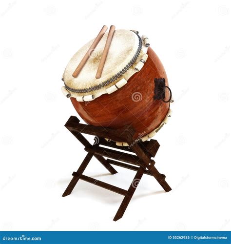 Japanese Taiko Percussion Drums Instrument Stock Illustration - Illustration of drummer ...