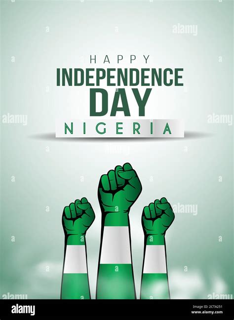 1st October Nigeria Independence Day Hand Holding Power Strength