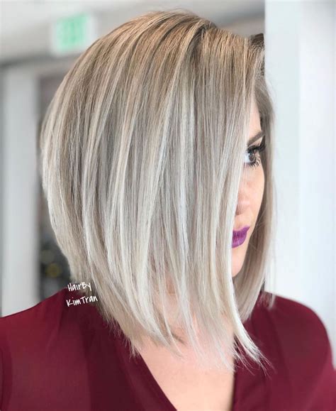 Short Angled Layered Bob Haircuts