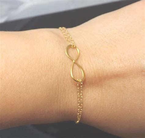 Gold Infinity Bracelet Gold Bracelet Infinity Bracelet Gold - Etsy