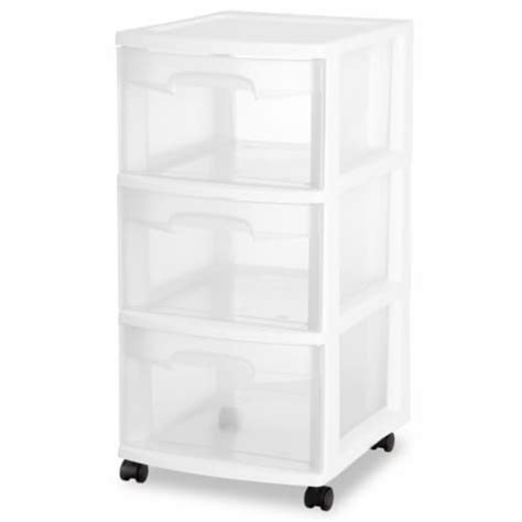 Sterilite® White 3 Drawer Cart 1 Ct Kroger