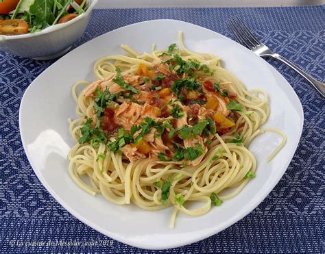 Recette De Spaghettis Au Poulet Cuit Version Express