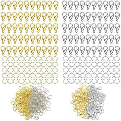 Amazon Yizzvb 1640 Pcs Lobster Clasps And Open Jump Rings Set 2