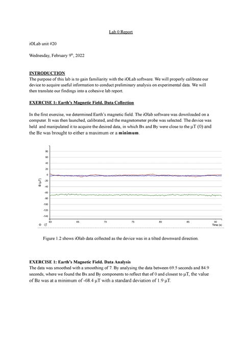 PHYS 1410 Lab 0 Report Lab 0 Report IOLab Unit Wednesday