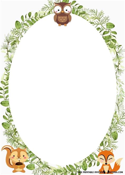 Free Woodland Baby Shower Printables