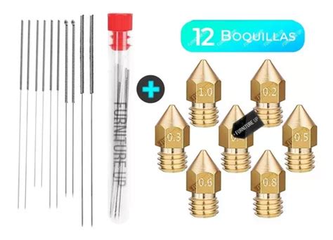 Kit Boquillas Mk8 Agujas 1 75mm Broca Impresora 3d Ender 3 Mercadolibre