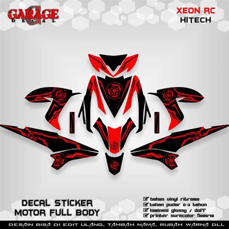 Decal Xeon Rc Full Body Sticker Xeon Rc Full Body Decal Sticker Xeon Rc