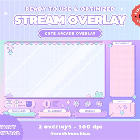 Kawaii Twitch Overlay Free Twitch Overlay Labrislab