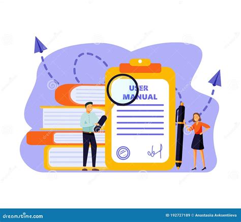 Document Specification Requirements Instructions Vector Illustration