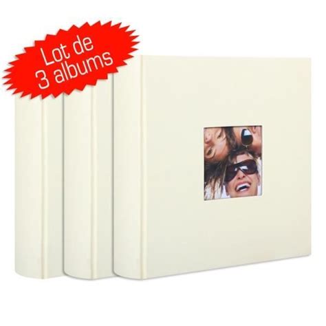 Lot De Albums Photos Fun Beige Pochettes X Achat Vente