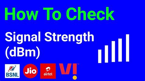 Mobile Signal Strength Kaise Check Kare Signal Strength Dbm